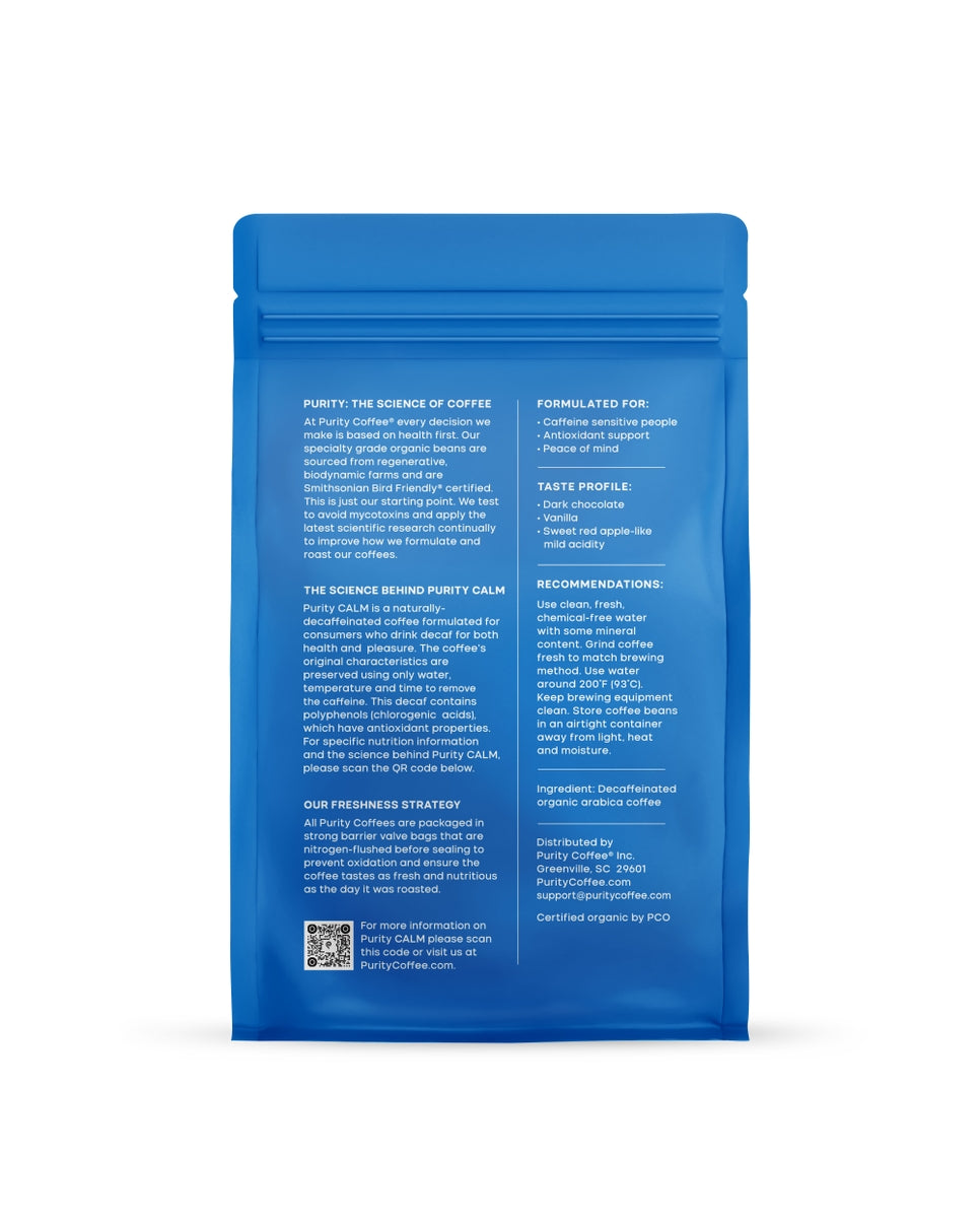 CALM: Decaf Whole Bean Coffee – 340g